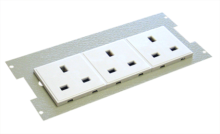 3 x 1g Surface Mounted Non Switched Socket